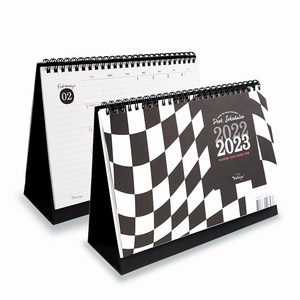 아이씨엘디자인 Desk Schedule Checkeboad 2023, black, 2개