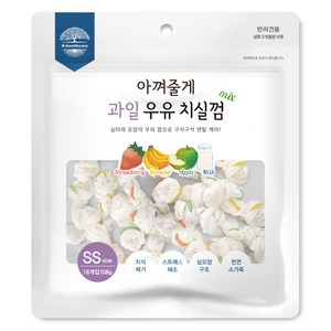 아껴줄게 과일 우유 치실 덴탈껌 SS 18p, 딸기+바나나+사과, 108g, 1개