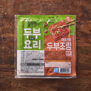 풀무원 1분완성 매콤쫀득양념 두부조림 밀키트, 175g, 1개