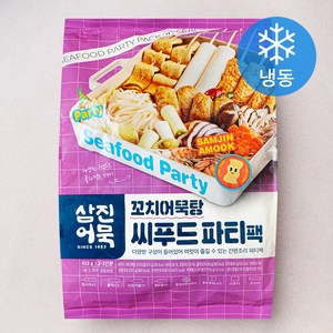 삼진어묵 꼬치어묵탕 씨푸드파티팩 2~3인분 (냉동), 653g, 1개