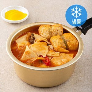 부산깡통시장 유부주머니 김치수제비전골 (냉동), 470g, 1개