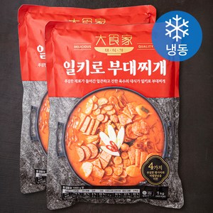 대식가 부대찌개 (냉동), 1kg, 2개