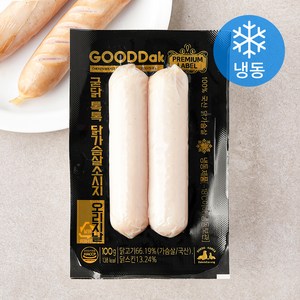 굳닭 톡톡 닭가슴살 소시지 오리지널 (냉동), 100g, 1개