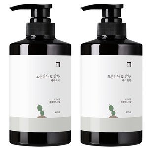 살림백서 오푼티아 앤 밤부 바디워시 베베머스크향, 2개, 500ml