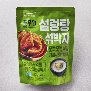 풀무원 설렁탕 섞박지, 450g, 1개