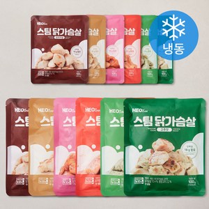 허닭 스팀 닭가슴살 100g 6종 x 2p 세트 (냉동), 1세트