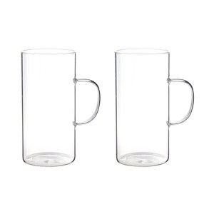 삼호유리 내열유리 카페 손잡이 유리 머그컵 680ml mug cup-6, 2개