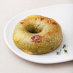 도제식빵 바질 에멘탈 베이글, 110g, 1개