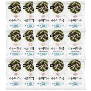 이델리 동림푸드 동결건조 사골미역국, 50g, 3개