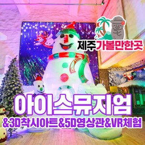 [제주] 아이스뮤지엄&3D착시아트+5D영상관+VR체험 1회+제주가볼만한 곳