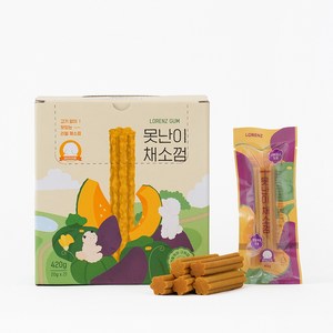 로렌츠 못난이 채소껌 1BOX 야채껌 강아지 양치껌 치석제거, 1개, 420g