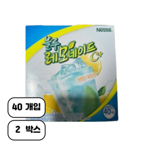 네슬레 블루 레모네이드, 13.3g, 40개입, 2개