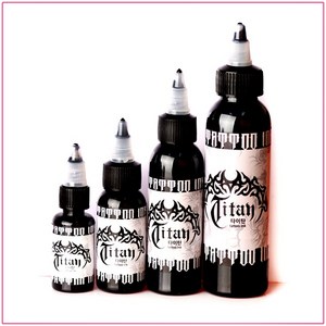 타투잉크 타투색소 반영구 문신색소 타투재료 Tattoo ink black colo - 타이탄 블랙 라인전용, 4oz, 1개