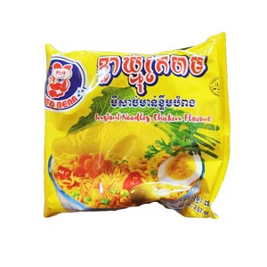 캄보디아라면 치킨 인스턴트 누들 치킨플레이버 73g Cambodia Chicken Instant Noodle, 10개