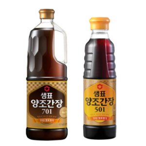 샘표 양조간장 701 1.7L + 501 500ml, 1세트, 2.2L