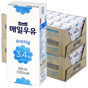 매일우유 오리지널, 200ml, 48개