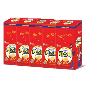 롯데햄 키스틱 롯데제과 청춘간식 체다치즈맛, 600g, 5개