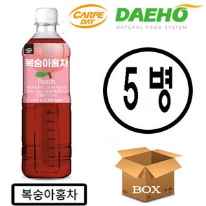 대호 카르페데이 복숭아홍차 액상, 1L, 5개