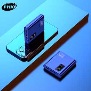 PYHO 보조 배터리 66W 고속 충전 20000mah 항공 표준에 부합, 푸른색, 푸른 색