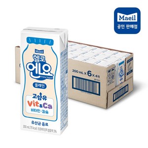 엔요 유산균음료 플레인, 200ml, 24개