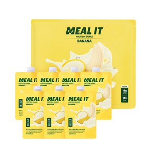 밀잇 식단관리 포켓형 단백질 쉐이크 바나나맛, 1세트, 280g