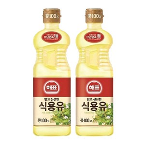 사조 해표 콩100% 식용유, 500ml, 2개