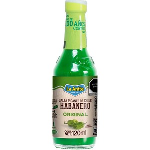 La Anita 그린 하바네로 페퍼 소스 Habanero Green 119ml, 1개, 120ml