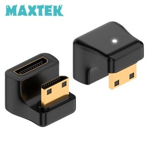 [MAXTEK] 맥스텍 Mini HDMI to Mini HDMI 연장젠더 U형 180도꺽임 ㄷ형 [MT424], 1개