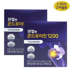 관절엔 콘드로이친1200 900mgX60정/ 2박스, 60정, 2개