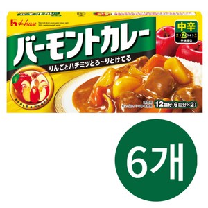 하우스 바몬드카레 중간매운맛 230g x6개, 6개