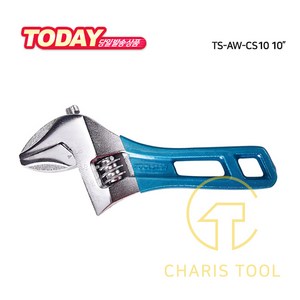 TOOLSTAR 툴스타 스터비 몽키 스패너 TS-AW-CS10 10인치 150mm 광폭 와이드 배관 경량 컬러 칼라 포켓 수공구 작업공구 카리스툴, 1개