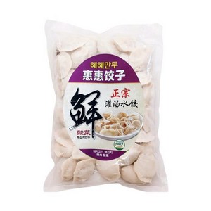 (특가) 천구중국식품 후이후이 냉동 꽌탕손만두 중국 물만두 쏸차이 돼지고기 550g(10봉지구입시 1봉지 증정), 1개, 550g