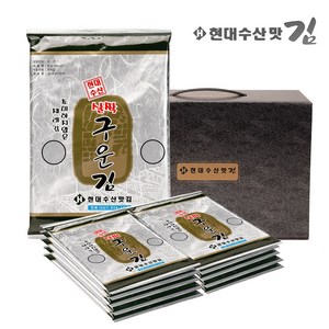 현대수산맛김 보령 대천김 살짝 구운 재래김, 8g, 9개