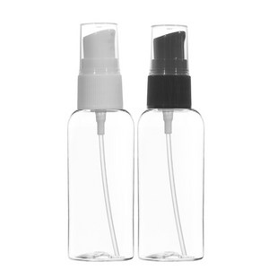 [묶음 1-50개] 에센스 펌프용기 50ml~100ml 허브스프레이공병, 50개, 50ml 투명용기(원형) 흰색캡