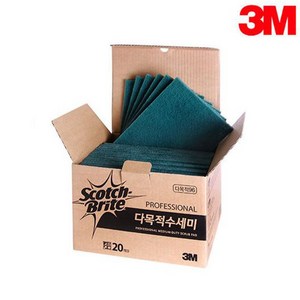 3M 스카치브라이트 청수세미(1상자_20개입) 업소용, 1개, 20개