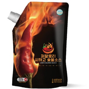 아이엠소스 저칼로리 숯불바베큐치킨소스 매운 다이어트, 500g, 1개