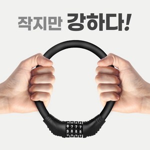 셀러나 자전거 전동 킥보드 와이어 자물쇠 보관 케이스 증정, 블랙, 1개