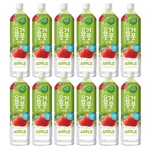 제트스카이 웅진 요거풋풋 사과, 1.5L, 12개