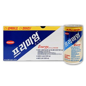 한미약품 프리미엄 레시피 에너지 드링크, 175g, 175ml, 10개