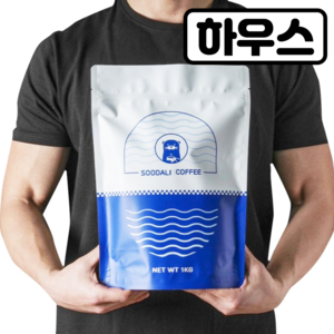 수달리 커피 하우스 블렌드 커피 원두, 홀빈(분쇄안함), 1kg, 1개