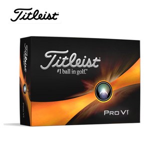 타이틀리스트 Pro V1 골프공 3피스 골프볼+선물포장, 화이트, 12개입, 1개