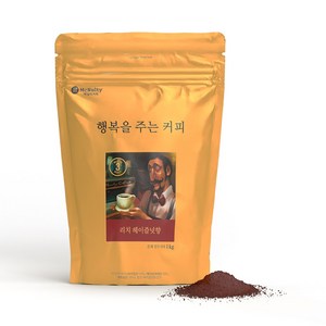 맥널티커피 행복을 주는 커피 시그니처 헤이즐넛향 분쇄 원두커피, 1kg, 8개