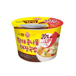 오뚜기 맛있는 오뚜기 컵밥 황태 콩나물해장국밥, 301.5g, 12개