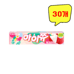 크라운 마이쮸 핑크리치, 44g, 30개