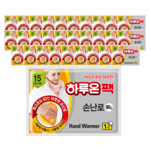 하루온 팩 손난로 80g, 30개