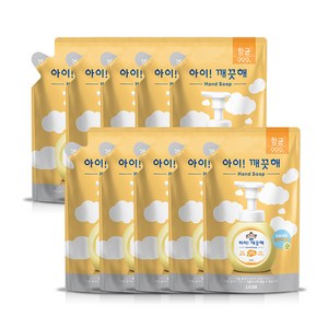 아이깨끗해 핸드워시 파우더향 리필, 200ml, 10개