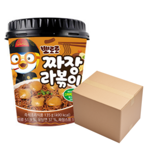 뽀로로 짜장 라볶이 어린이간식, 135g, 16개