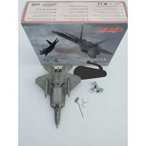 1/100 미군 F22 F-22 랩터 스텔스 전투기 합금 모형 군사 시뮬레이션 완제품 장식품, 1/100 F22 모드 전환