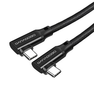 바라보고 더블 ㄱ자 USB 3.2 20Gbps type-CtoC GEN2 고속케이블4k, 더블 기역자 CtoC 케이블 Gen2-50CM, 1개