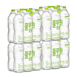 풀무원샘물 무라벨 생수, 2L, 24개